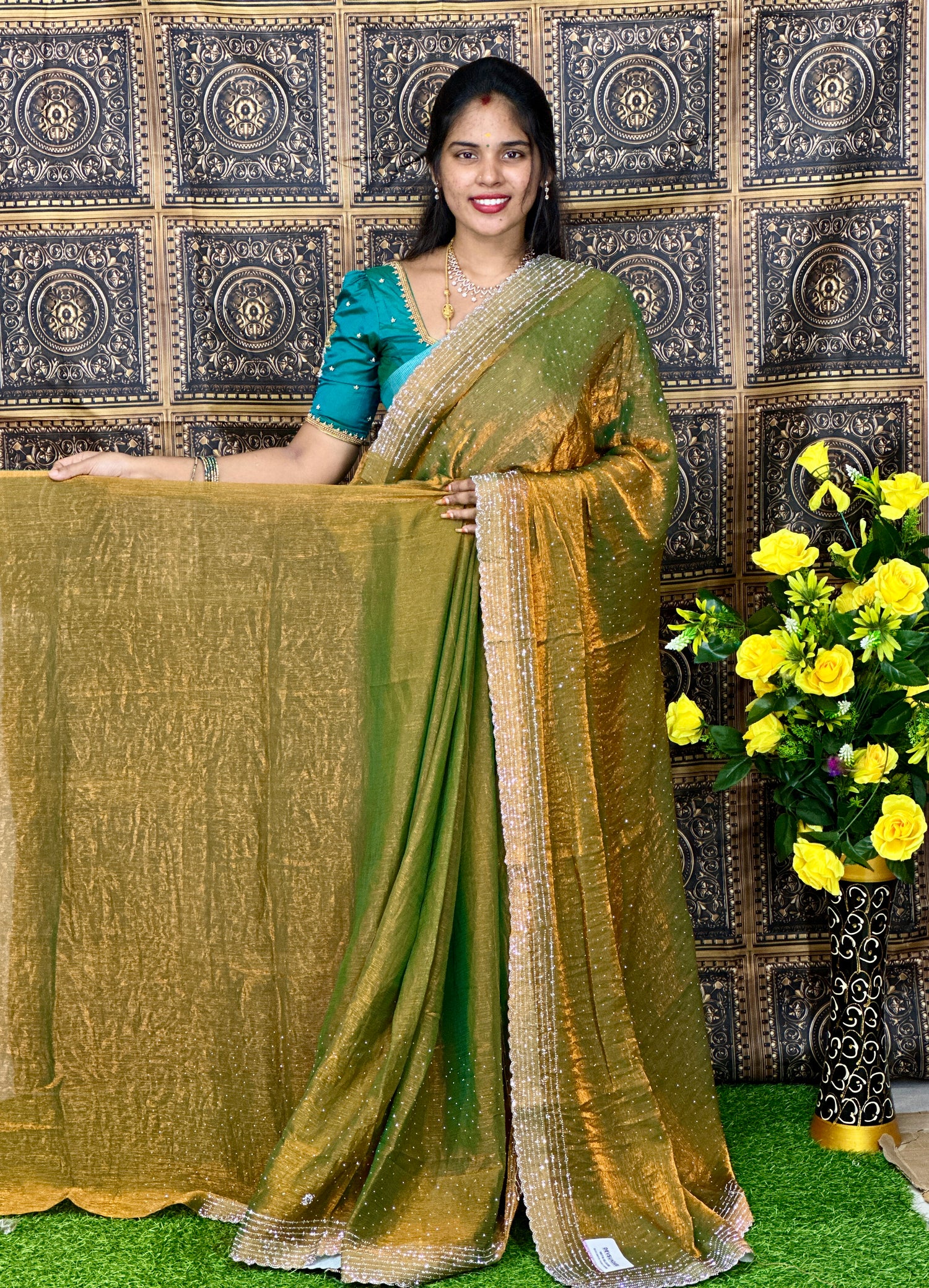 Borderless Soft silk saree