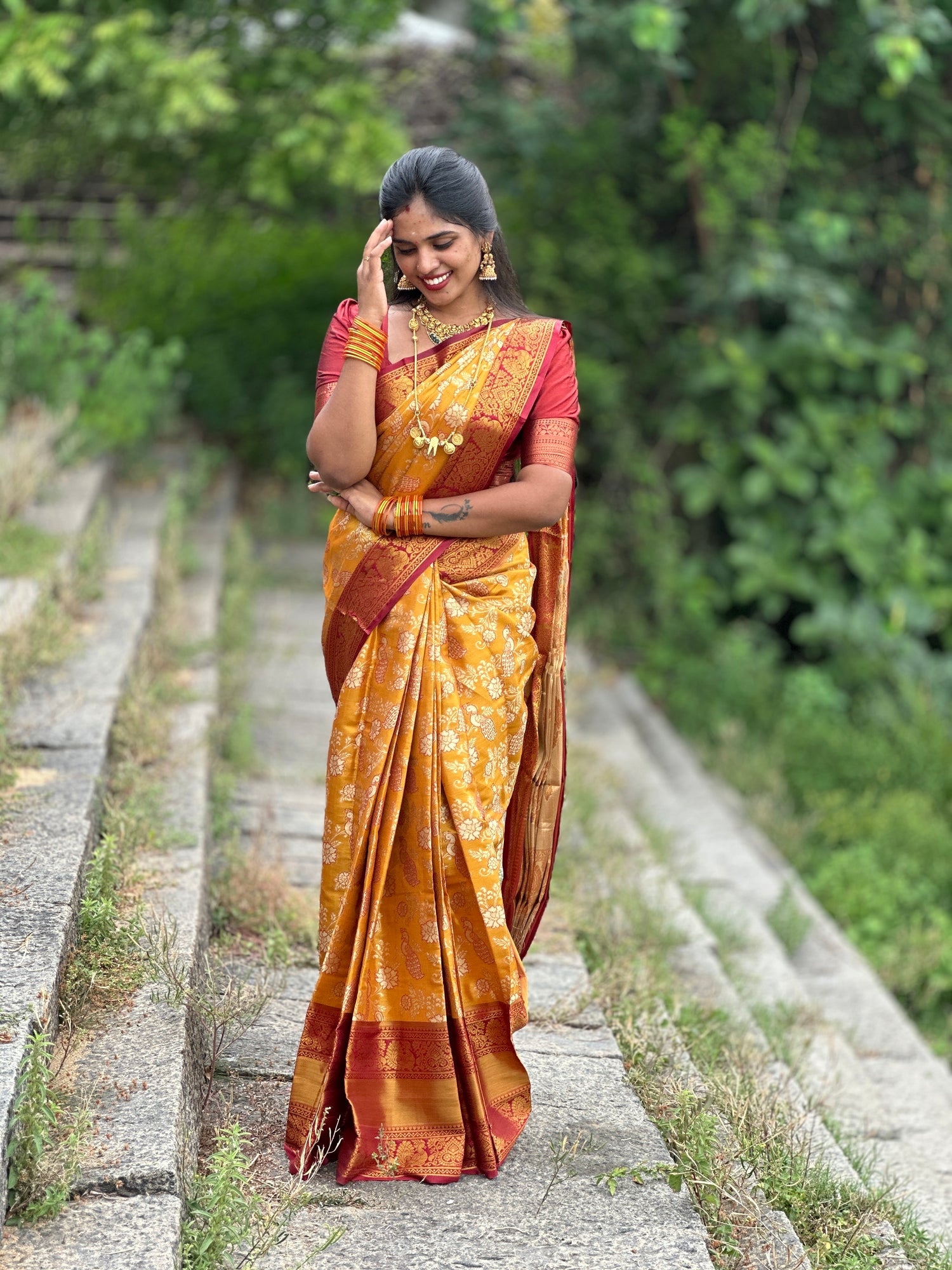 Katan silk saree