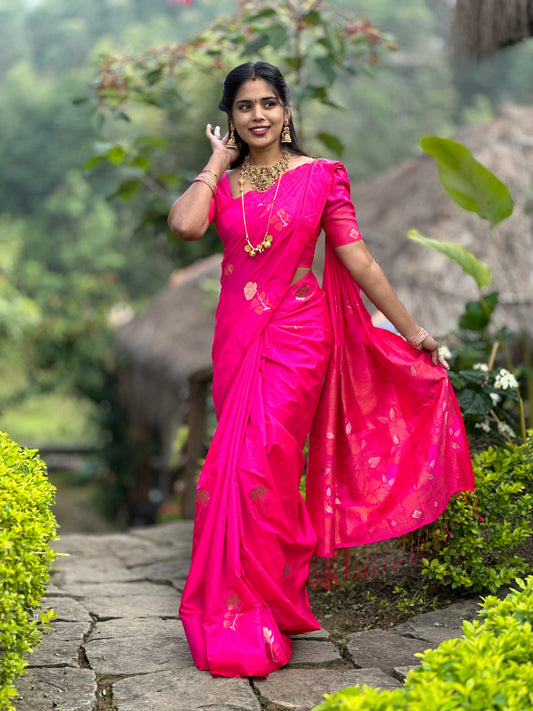 Premium borderless, soft silk Saree