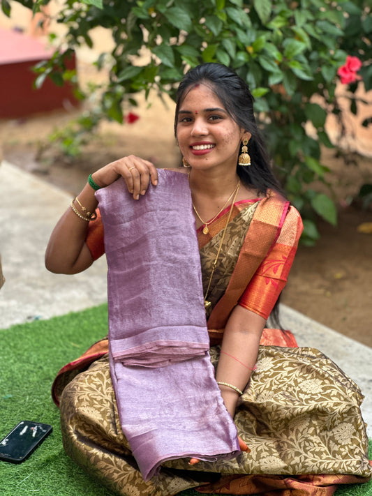 Space silk saree