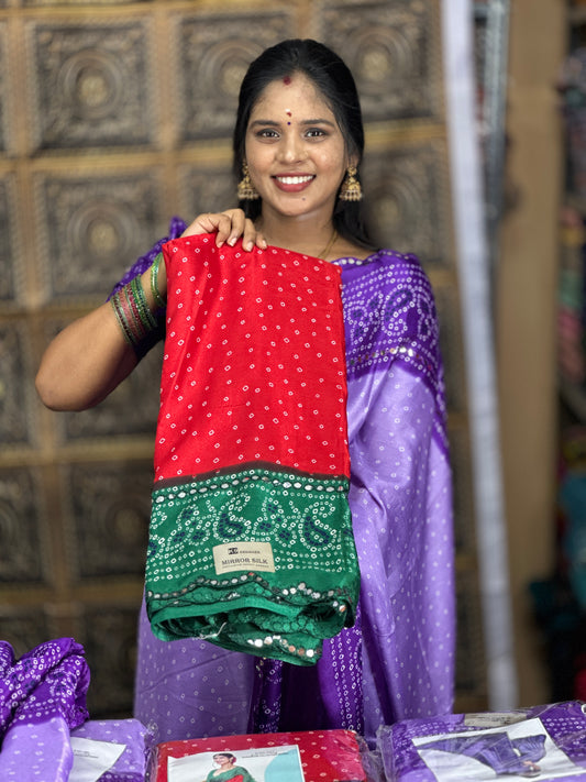 Bandhani Silk Saree