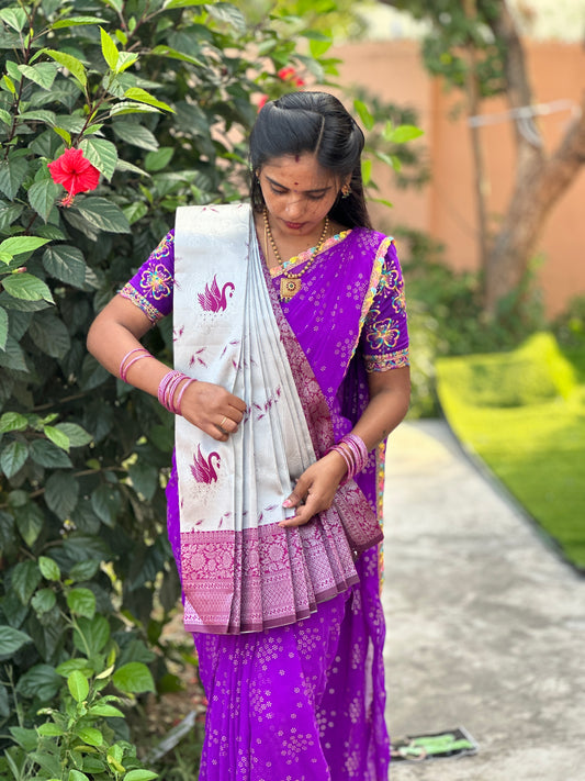 KANCHI SEMI SILK SAREE