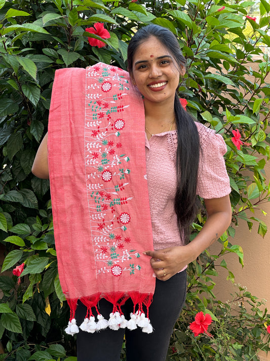 KHADI COTTON EMBROIDERY WORK