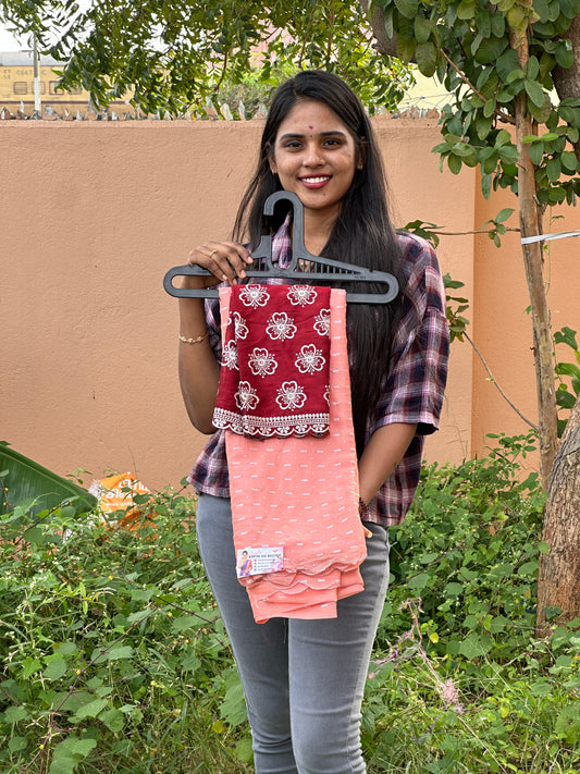 Saree & work blouse combo