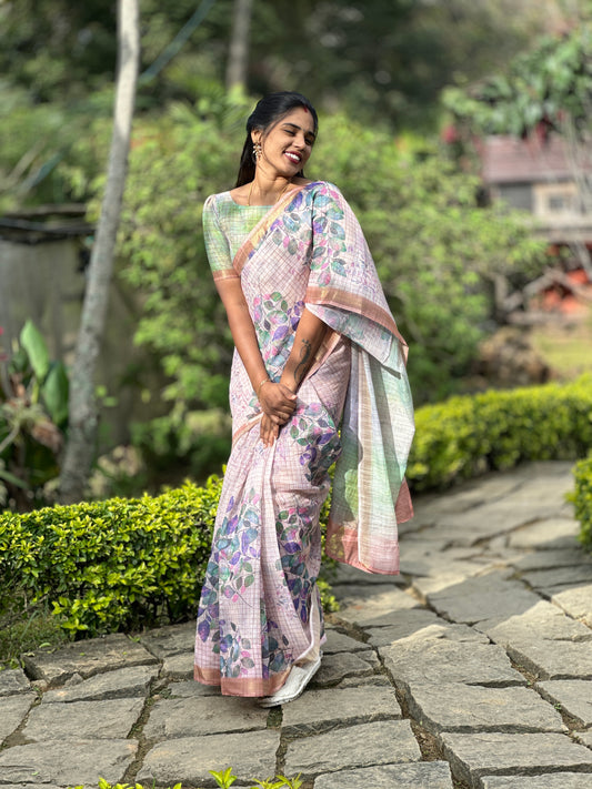LINEN COTTON SAREE