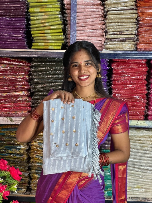 SAREE & WORK BLOUSE COMBO