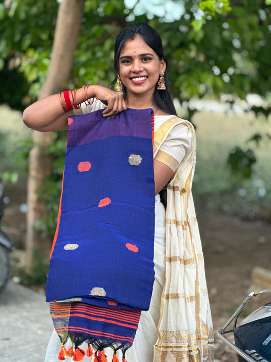 Mul cotton saree