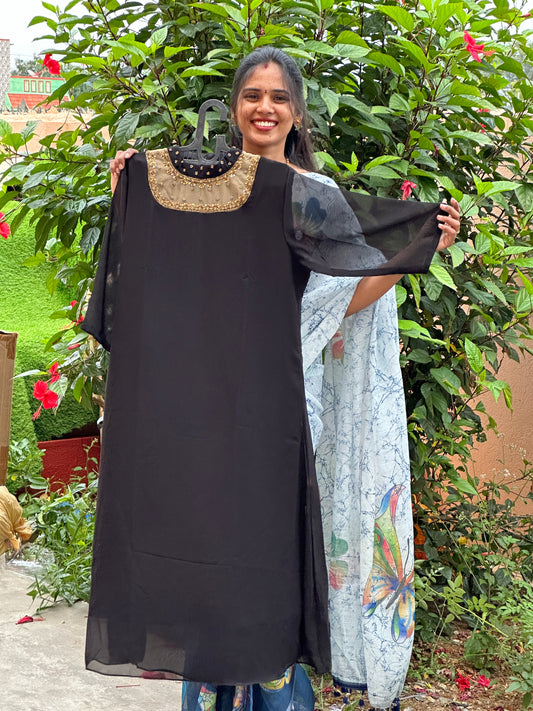 Jewel Neck Kurti
