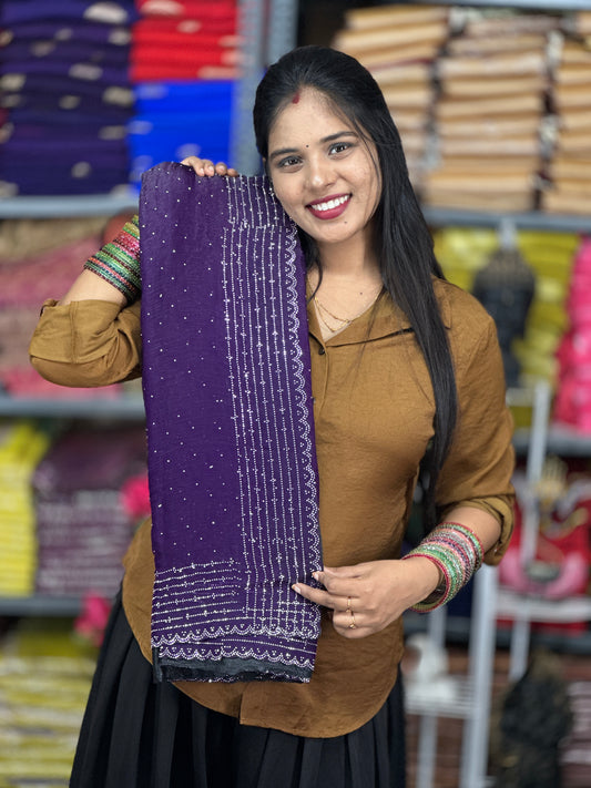 Fancy space silk saree