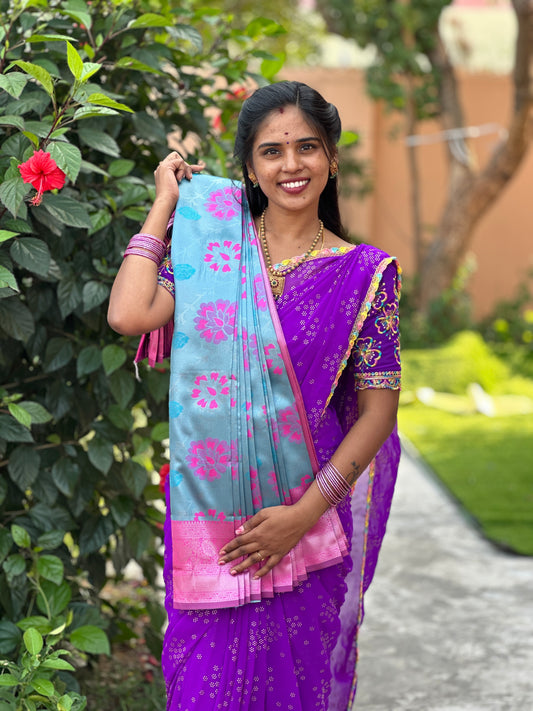 Kanchi semi silk saree