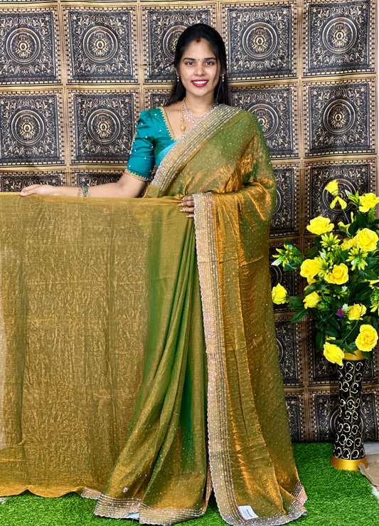 Fancy space silk saree