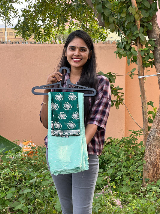 Saree & work blouse combo