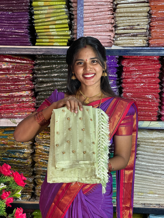 SAREE & WORK BLOUSE COMBO