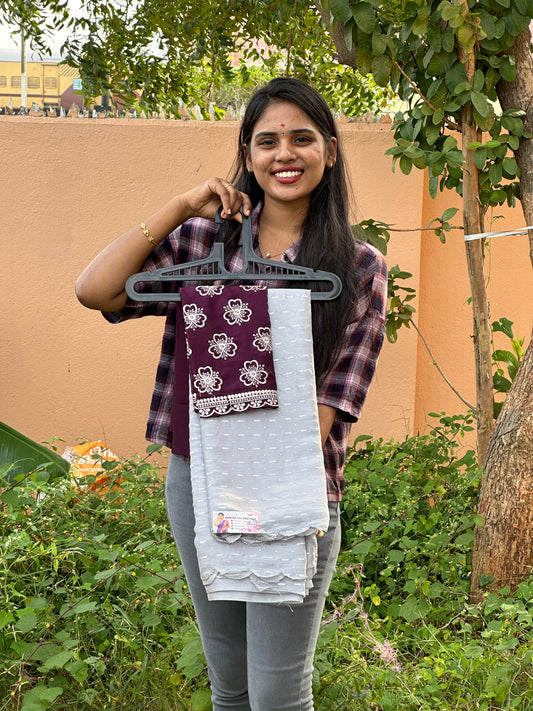 Saree & work blouse combo