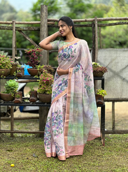 LINEN COTTON SAREE
