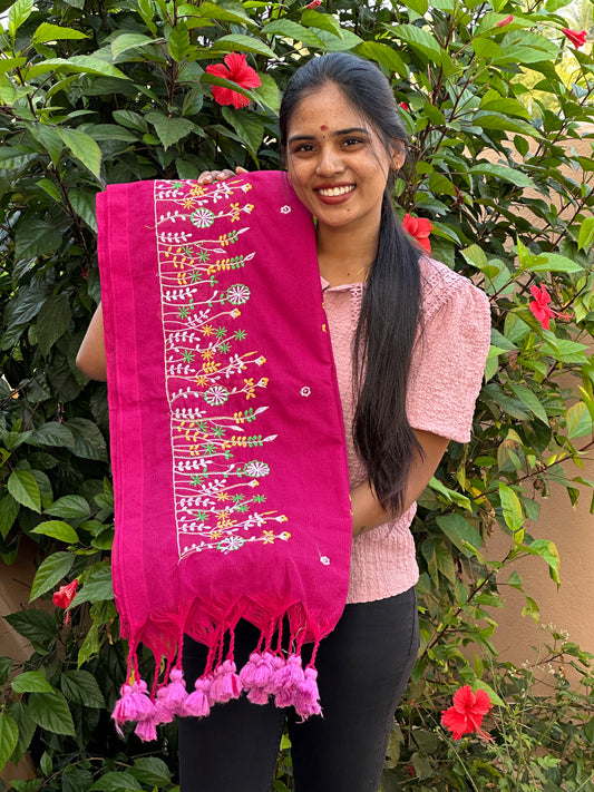 KHADI COTTON EMBROIDERY WORK