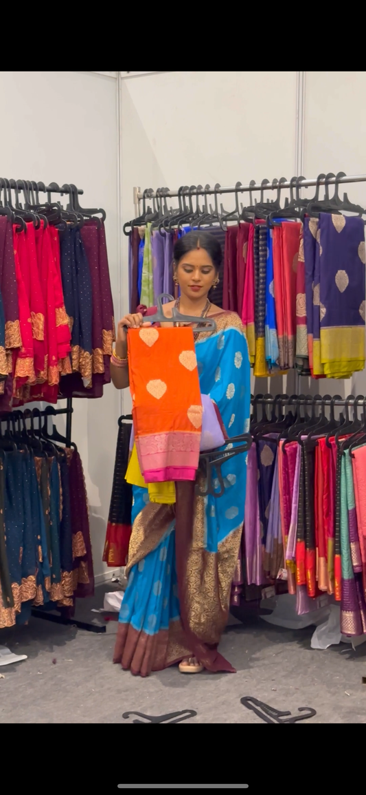 PREMIUM GRAPE SILK SAREE