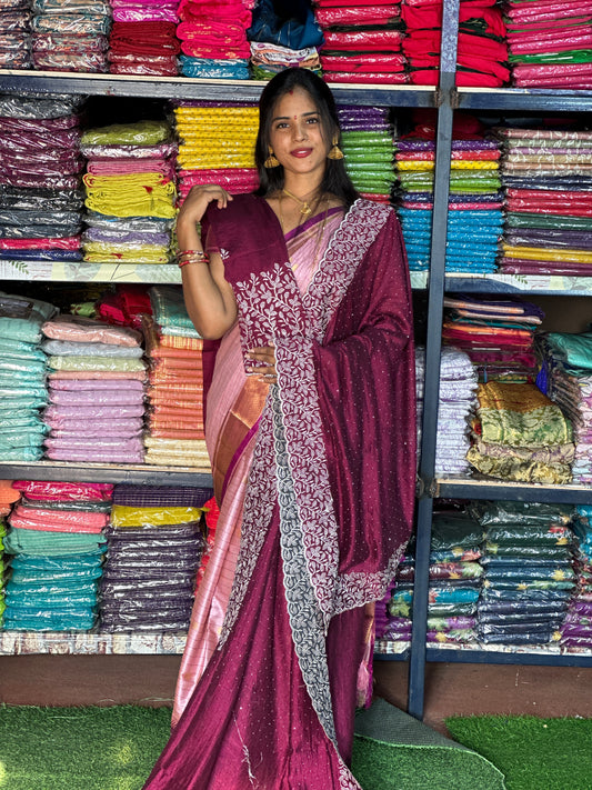 Saree & work blouse combo