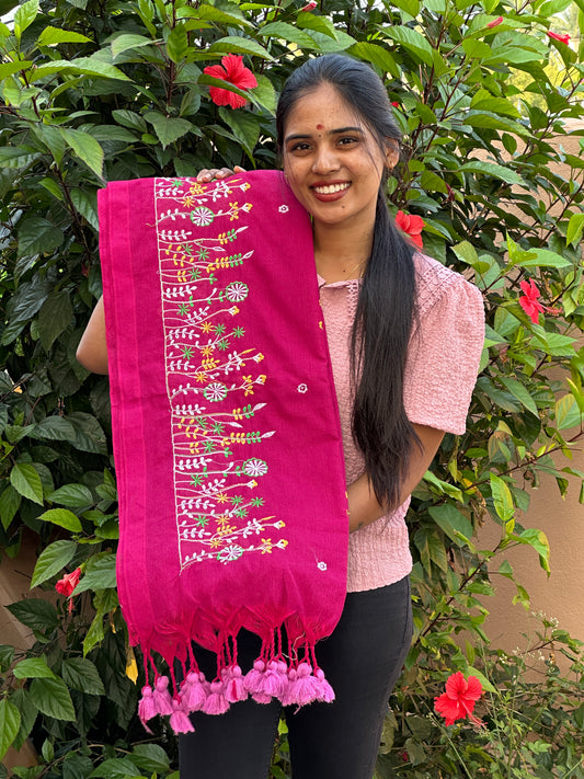 KHADI COTTON EMBROIDERY WORK