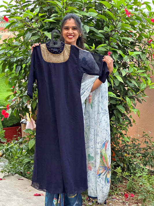 Jewel Neck Kurti