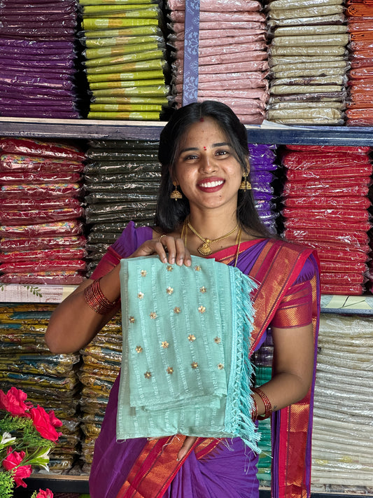 SAREE & WORK BLOUSE COMBO
