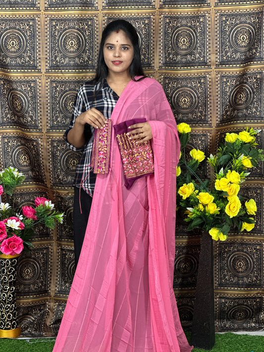 Saree work blouse and hip belt
