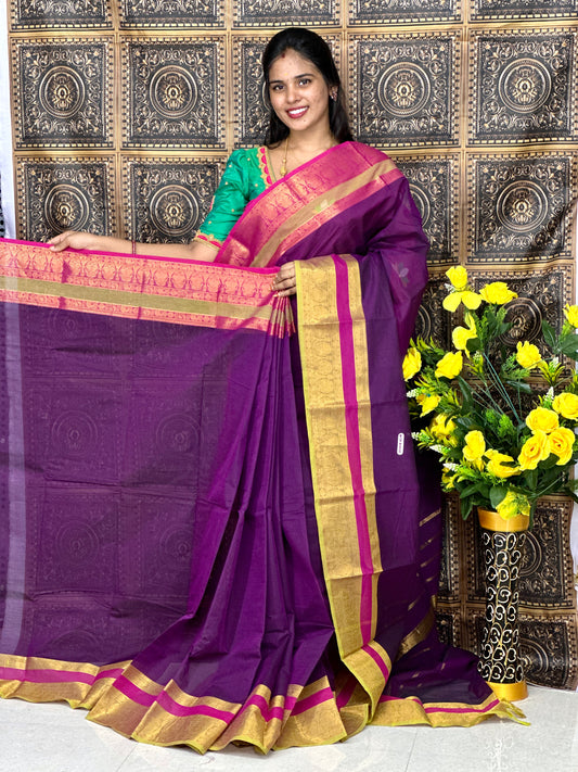 Handloom Chettinad cotton saree
