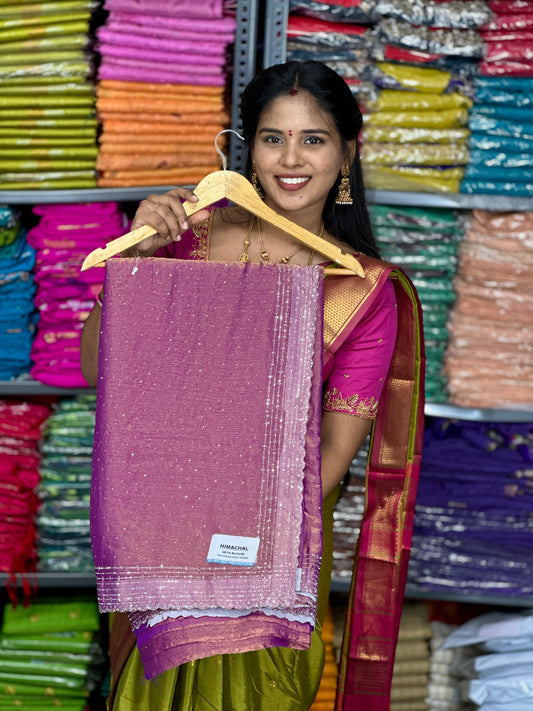 Fancy space silk saree