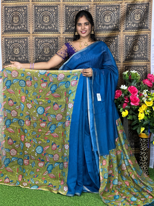 LINEN COTTON WITH KALAMKARI DESIGN