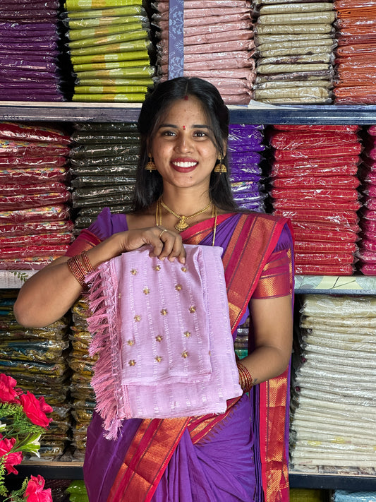 SAREE & WORK BLOUSE COMBO