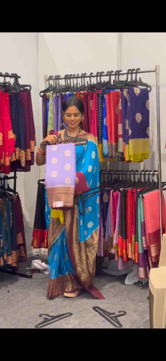 PREMIUM GRAPE SILK SAREE