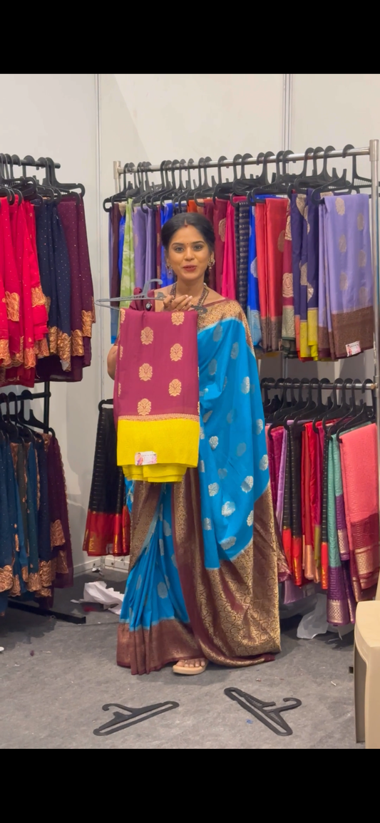 PREMIUM GRAPE SILK SAREE