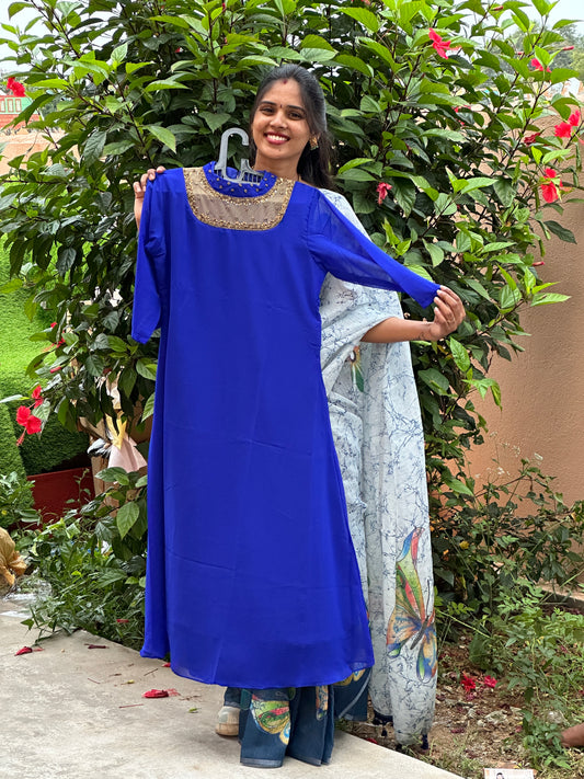 Jewel Neck Kurti