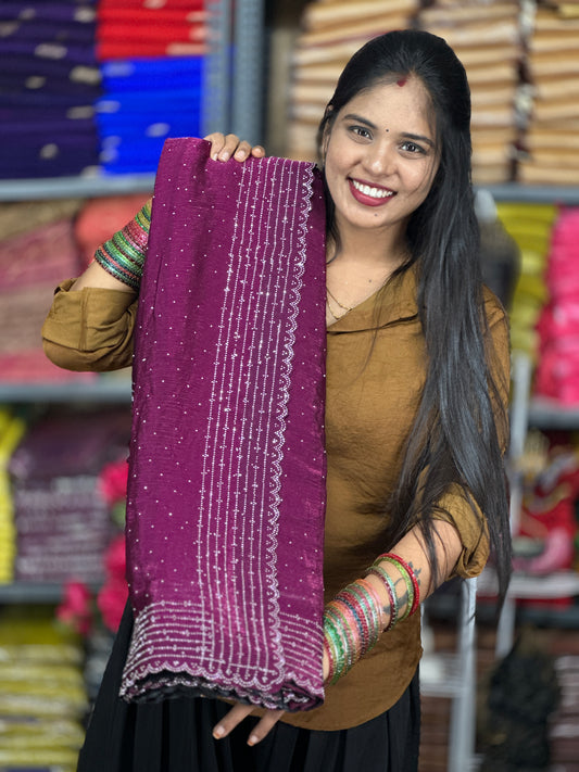 Fancy space silk saree