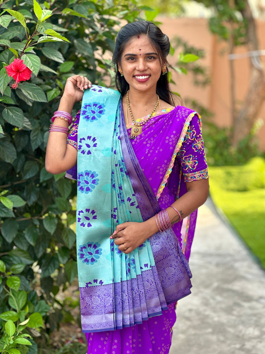 KANCHI SEMI SOLK SAREE