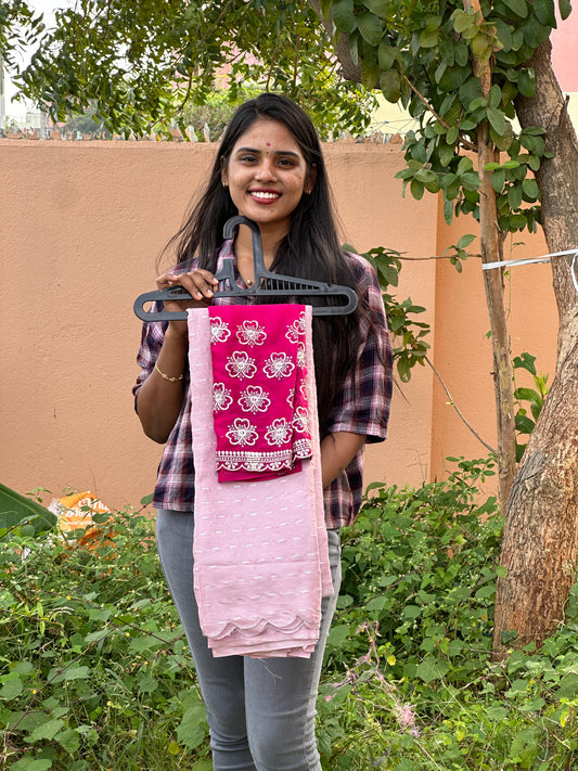 Saree & work blouse combo