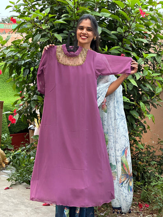 Jewel Neck Kurti