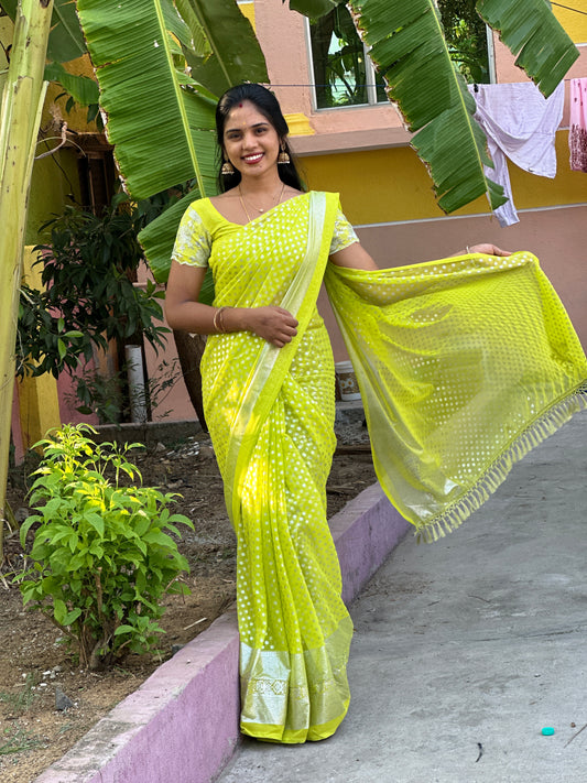 SAREE & WORK BLOUSE COMBO