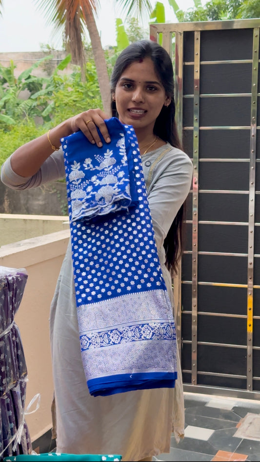 SAREE & WORK BLOUSE COMBO