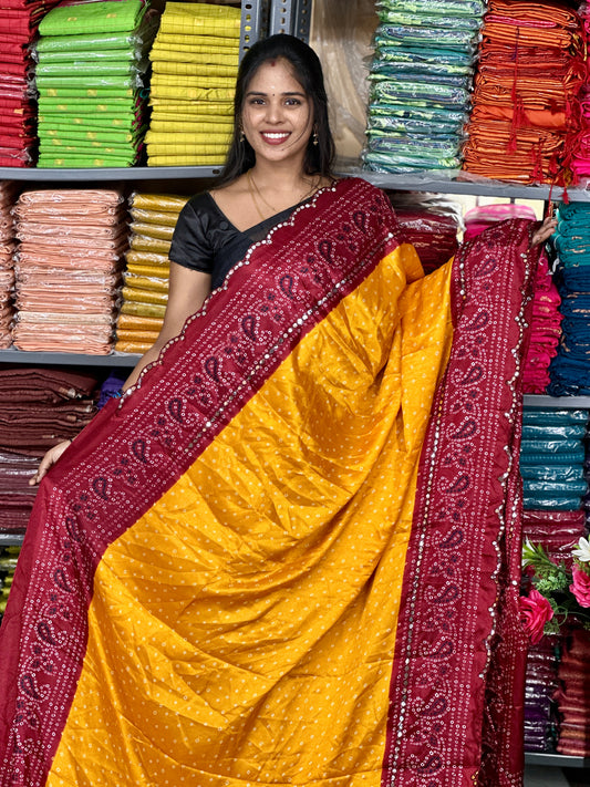 Bandhani Silk Saree