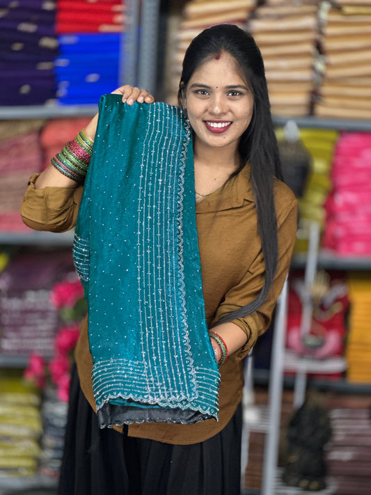 Fancy space silk saree