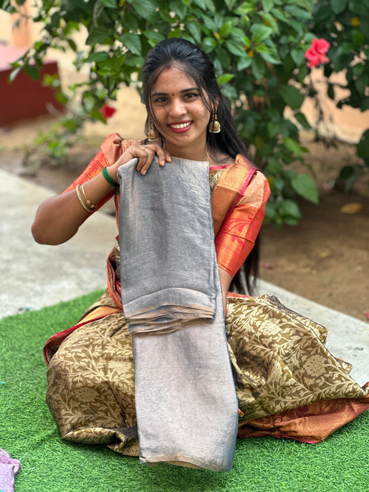 Space silk saree