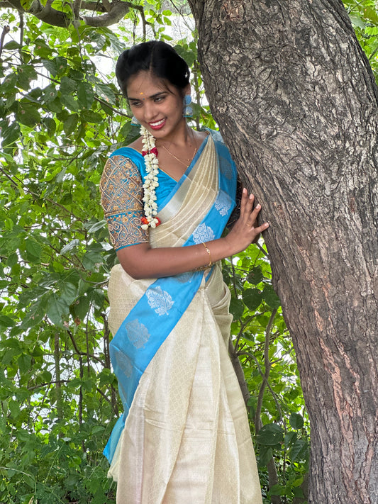 Saree & work blouse combo
