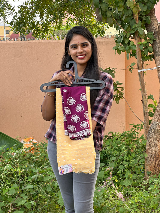 Saree & work blouse combo