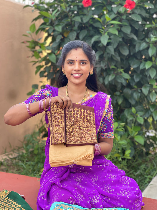 Saree work blouse and hip belt COMBO