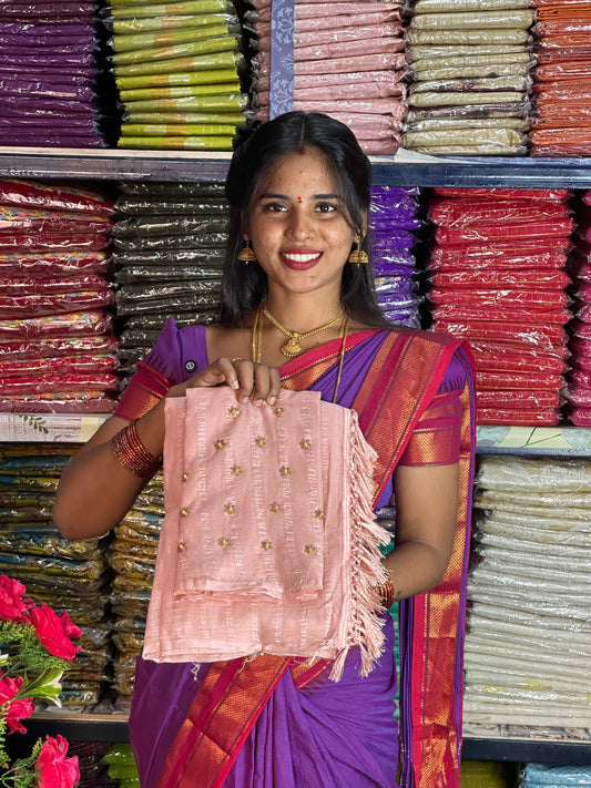 SAREE & WORK BLOUSE COMBO