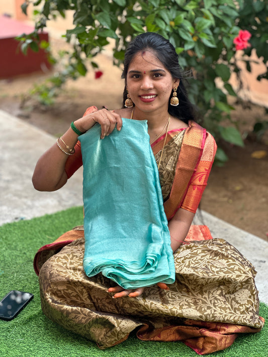 Space silk saree