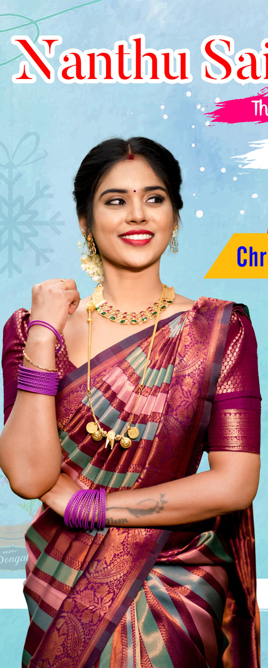 KANCHI SEMI SILK SAREE