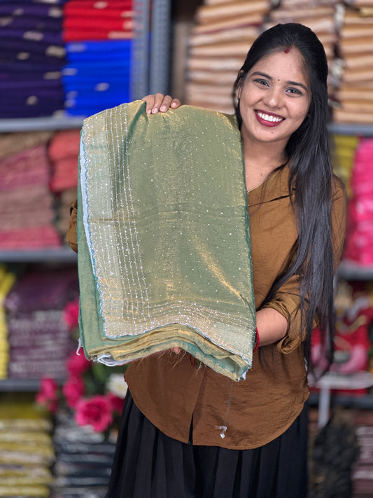 Fancy space silk saree