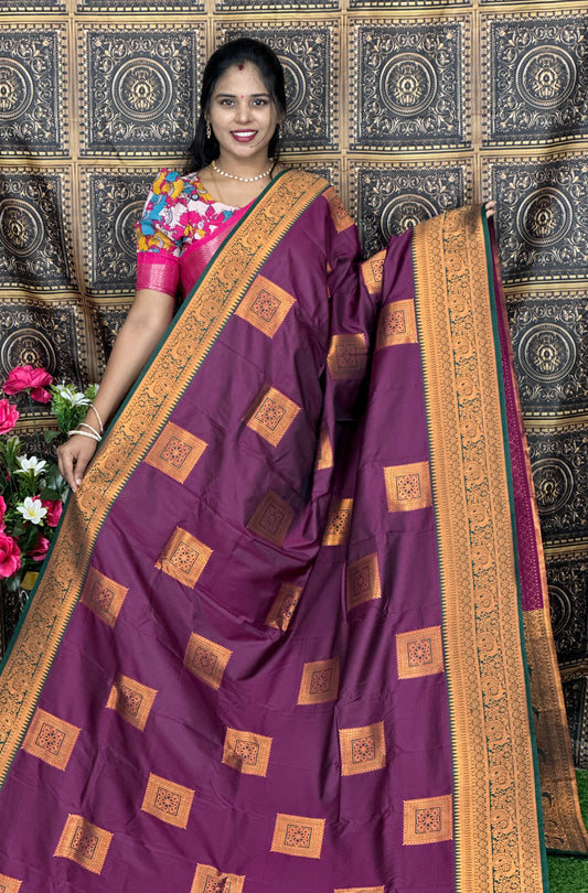 KANCHI SEMI SILK SAREE